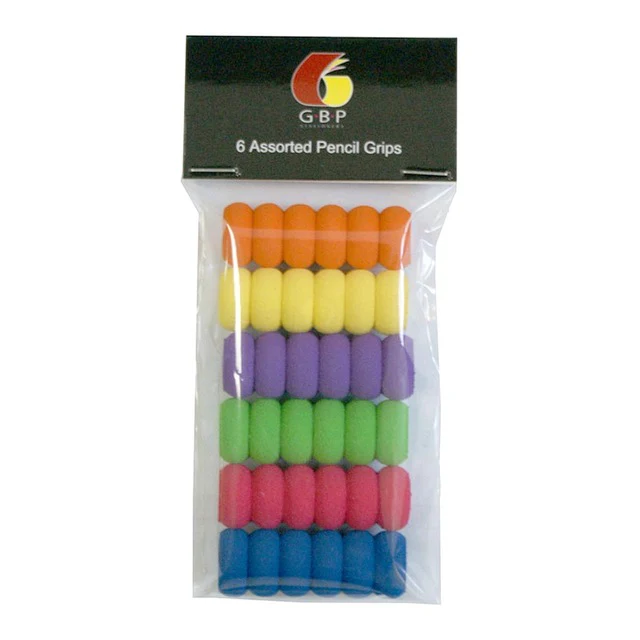 GBP Pencil Grip Assorted Pack Of 6 - Nail Gallerys