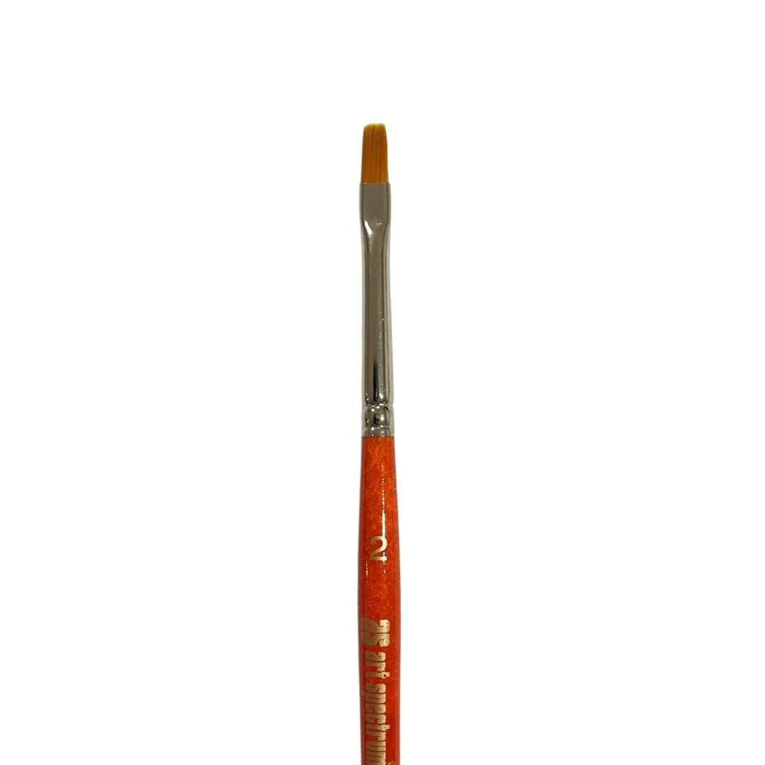 Art Spectrum Golden Sable Short Flat Brushes - Nail Gallerys