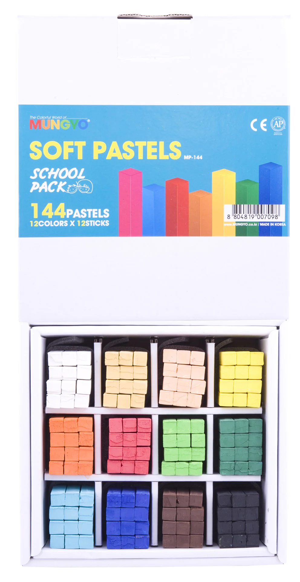 Mungyo Soft Pastels - School Pack Of 144 - Nail Gallerys