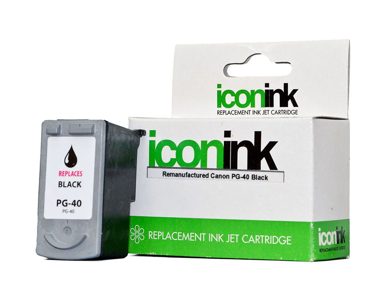 Icon Remanufactured Canon Pg40 Black Ink Cartridge - Nail Gallerys