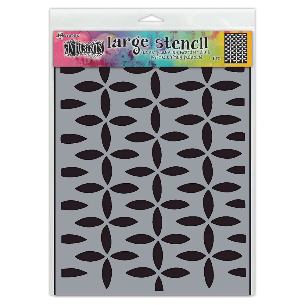 Ranger Dylusions Retro Grid Stencils - Nail Gallerys