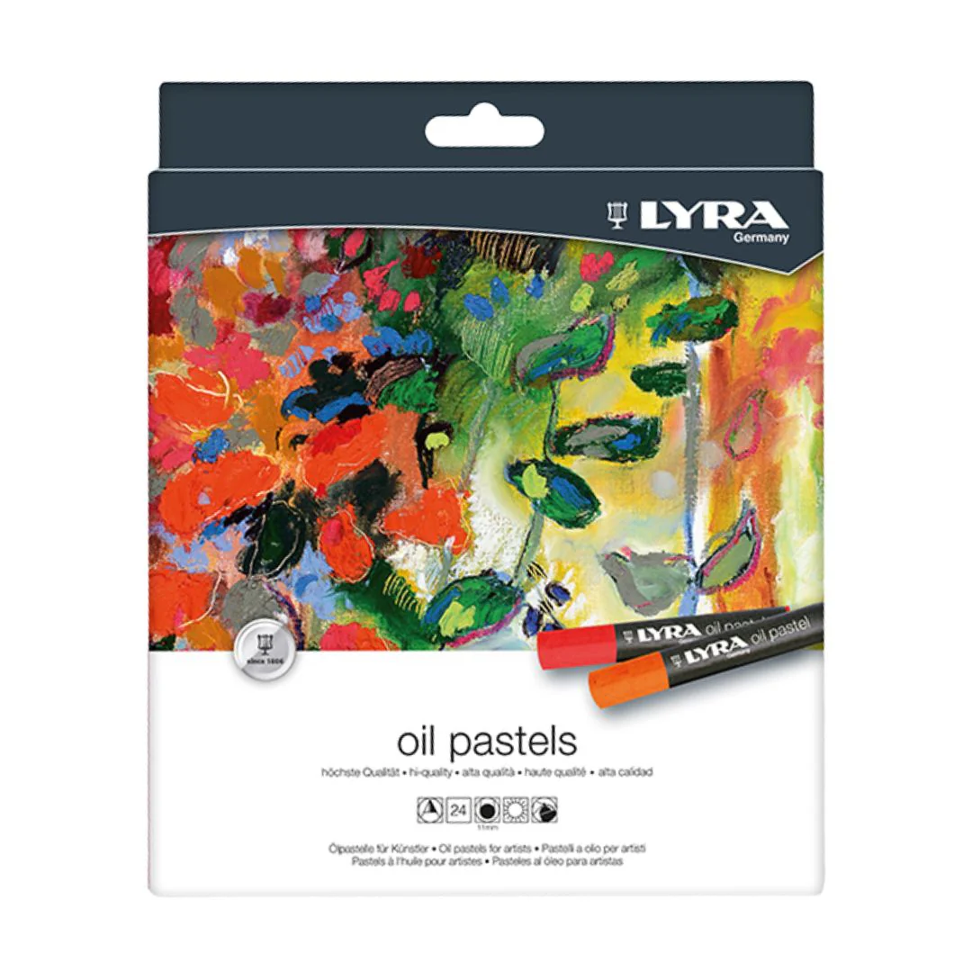 Lyra Oil Pastels Assorted Set of 24 - Nail Gallerys