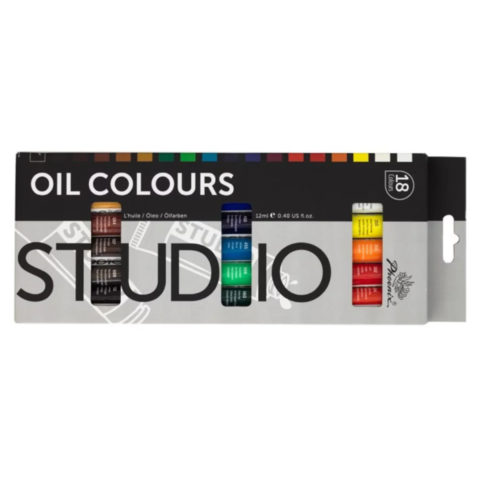 Phoenix Artists' Oil Colour Paints 12ml Set of 18 - Nail Gallerys