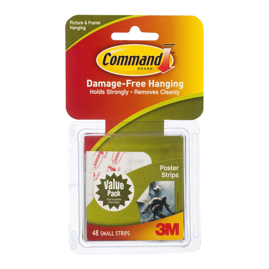 Command Strips Poster 17024-48es Small White Value Pack Of 48 - Nail Gallerys