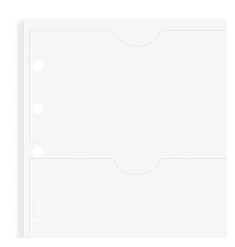 Filofax Business Card Holder Double Sided (holds 6 Cards) Personal - Nail Gallerys