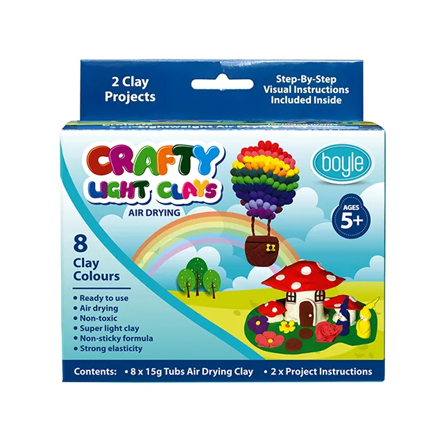 Boyle Crafty Clays Kit Diy Project Boxed Set of 8 - Nail Gallerys