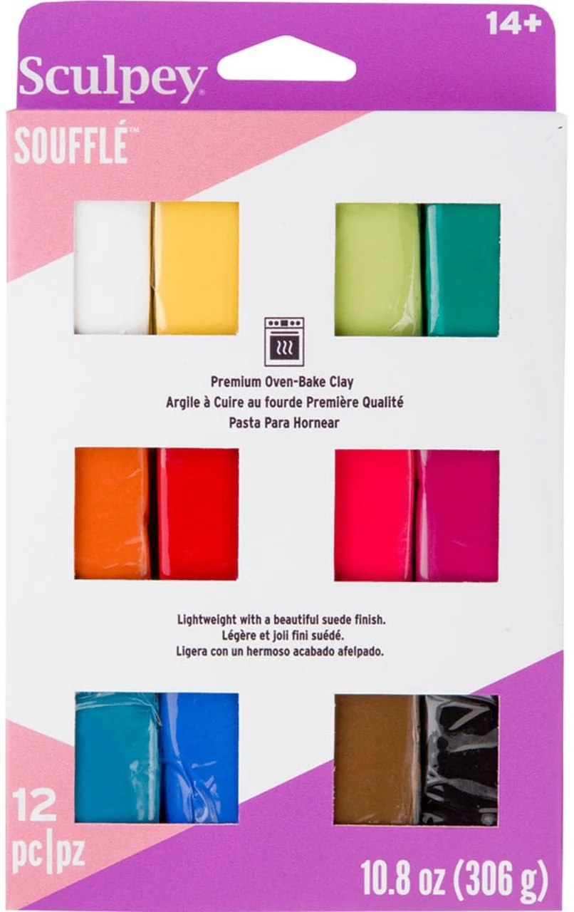 Sculpey Polyform Souffle Clay Multipack Of 12 - Nail Gallerys