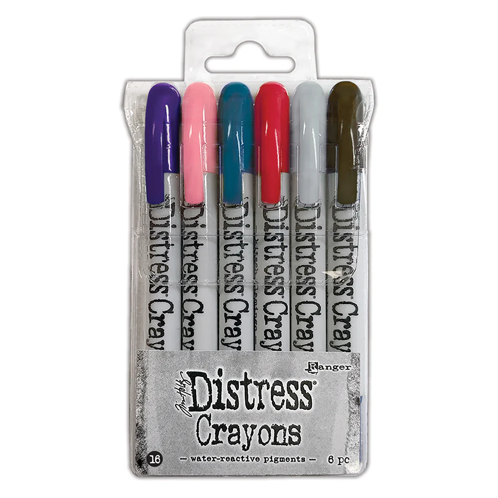 Ranger Distress Crayons Set #16 Pack of 6 - Nail Gallerys