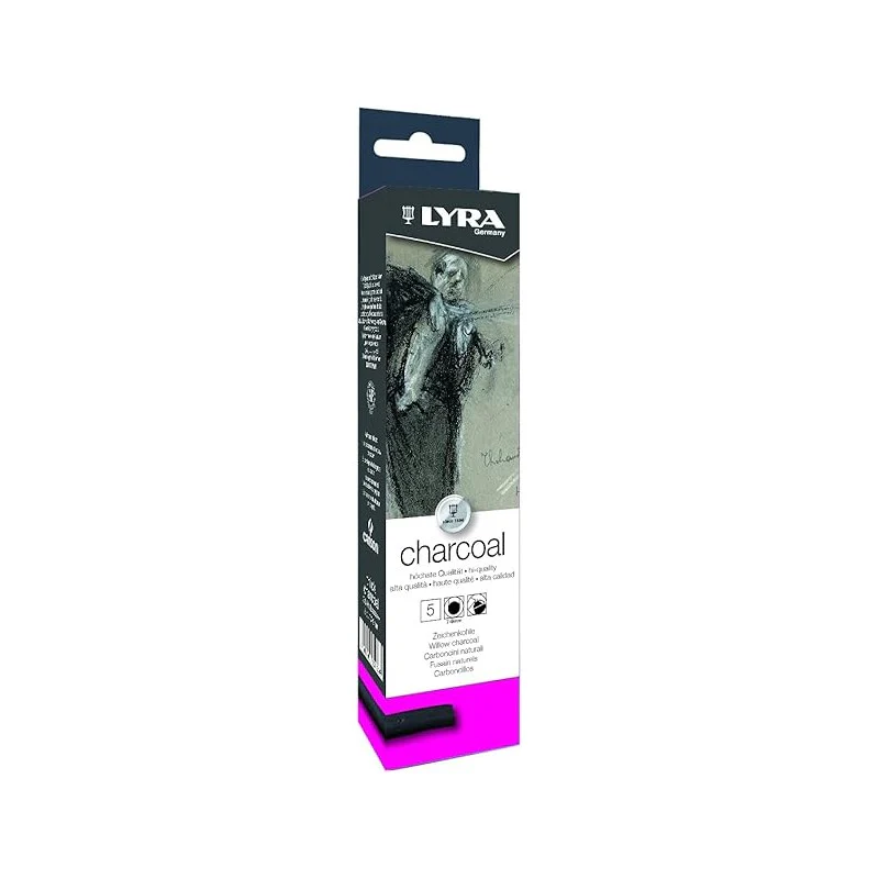 Lyra Charcoal Thick Box Of 5 - Nail Gallerys
