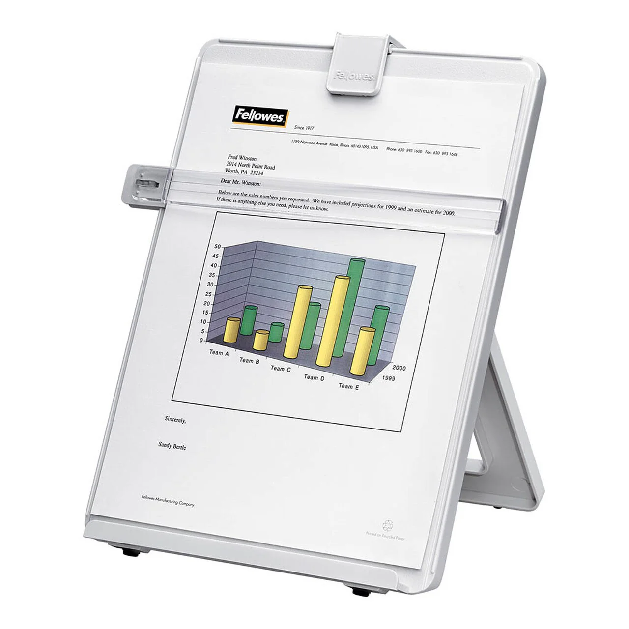 Fellowes A4 Workstation Copyholder - Nail Gallerys