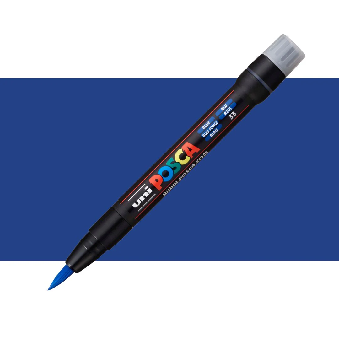 Uni Posca PCF-350 0.1-10.0mm Brush Tip Markers - Nail Gallerys
