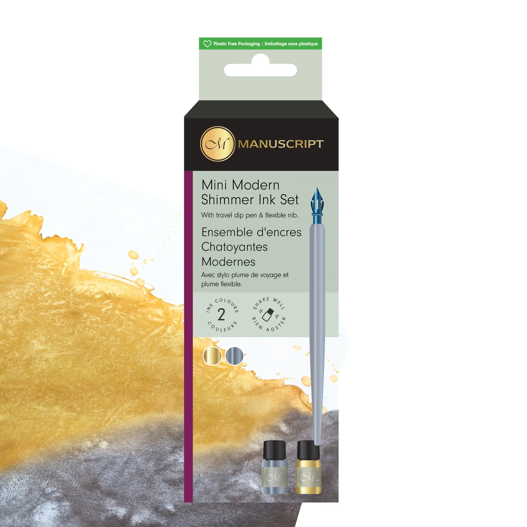 Manuscript Mini Modern Shimmer Inks Set - Nail Gallerys