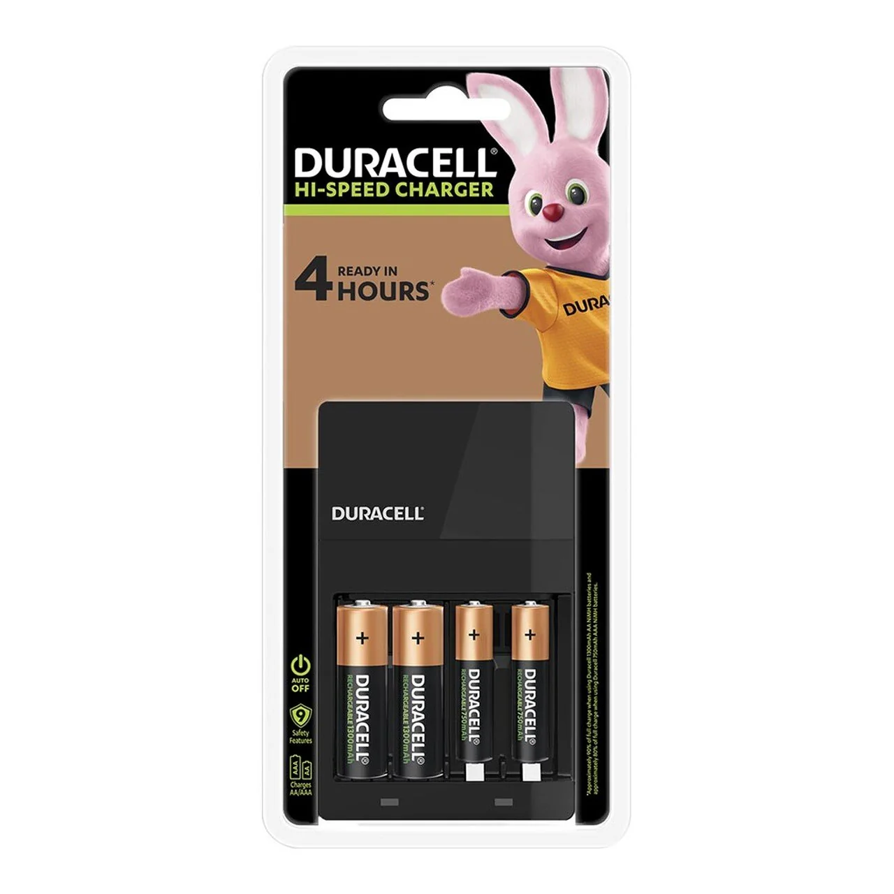 Duracell Hi-speed Battery Charger + 2 Aa, 2 Aaa - Nail Gallerys