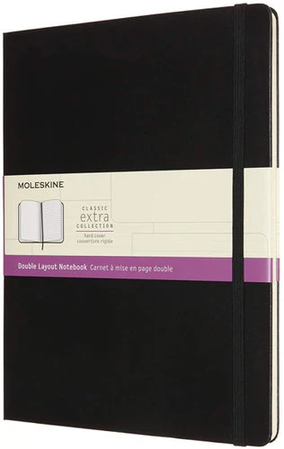 Moleskine Xl Ruled Plain Black Notebooks - Nail Gallerys
