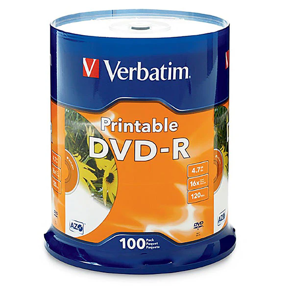 Verbatim Dvd Spindle 4.7gb 16x - Pack Of 100 - Nail Gallerys