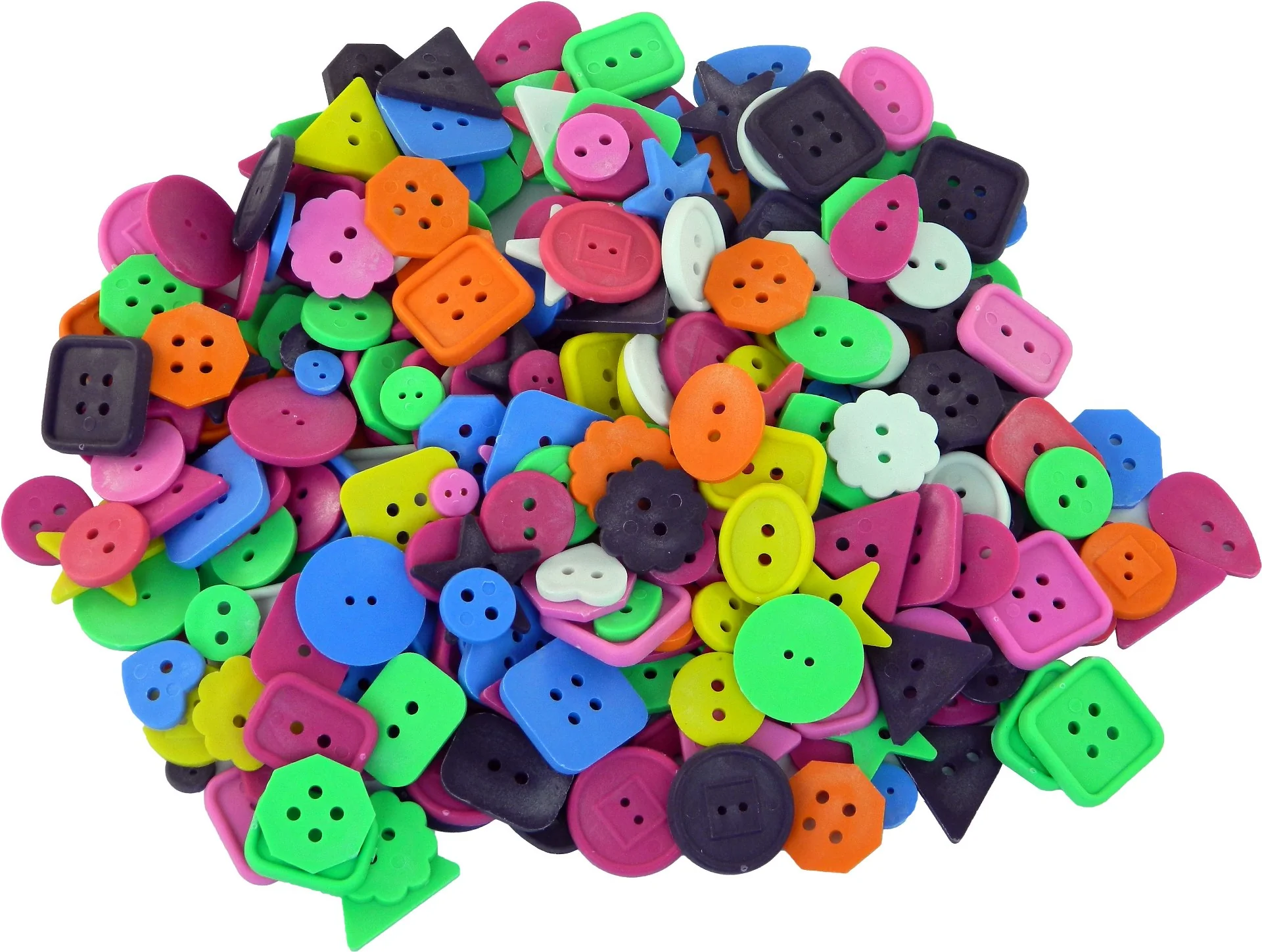 Bright Craft Buttons Assorted Colours 450gm - Nail Gallerys
