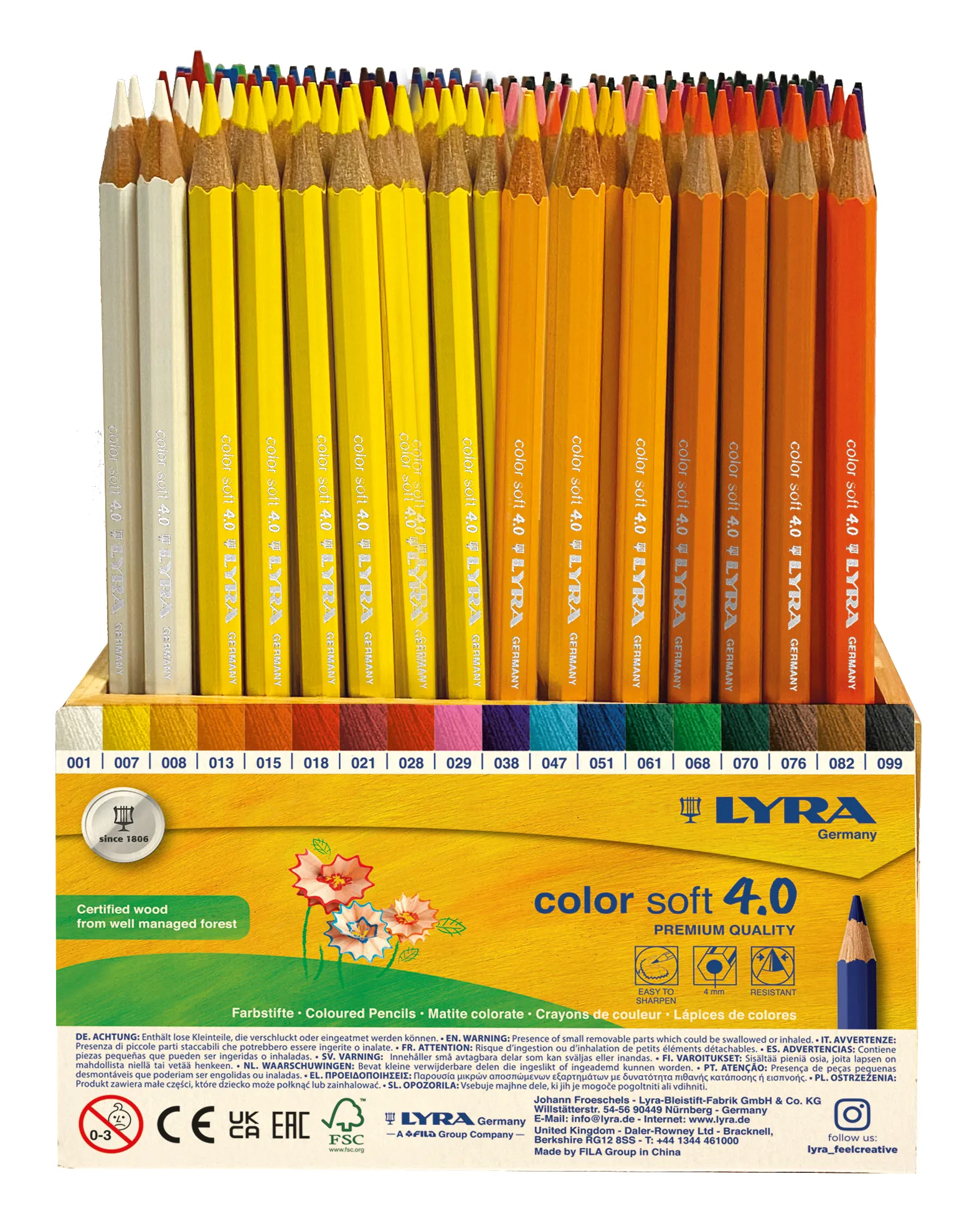 Lyra Color Soft 4.0 Assorted Colouring Pencils Set of 144 - Nail Gallerys