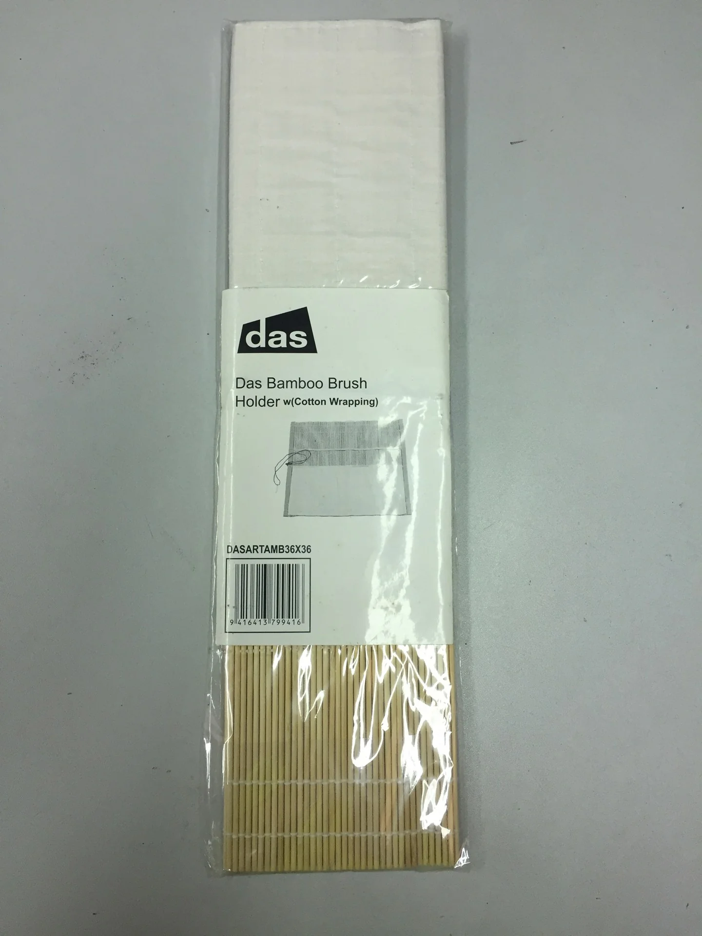 Das Bamboo Brush Holder With Cotton Wrapping - Nail Gallerys