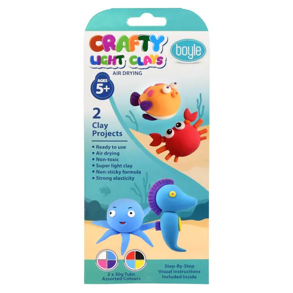 Boyle Crafty Clays Kit Diy Project Under The Sea 2 X 30g - Nail Gallerys