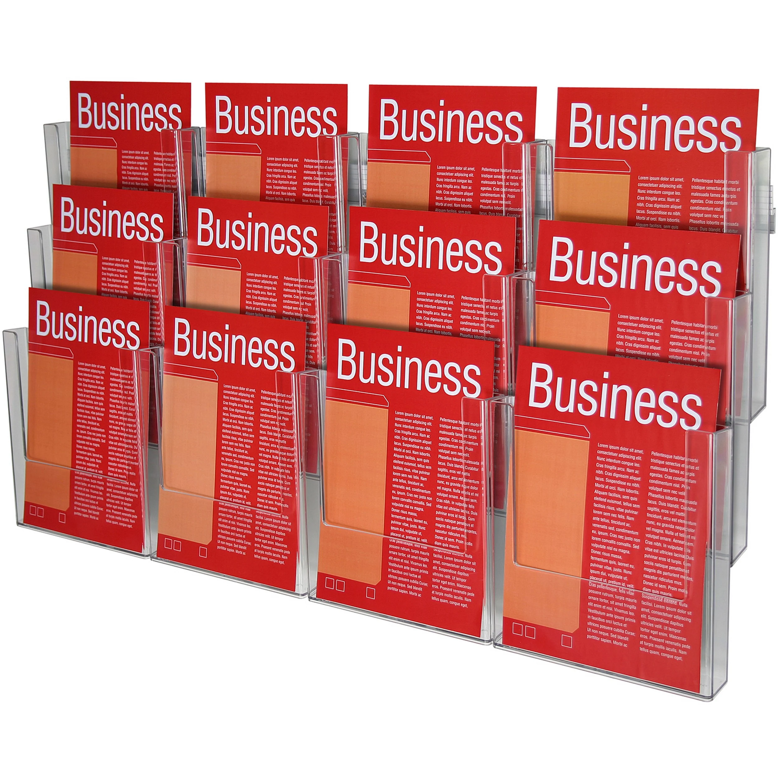 Esselte Brochure Holder Wall A4 3t-12 Comp - Nail Gallerys