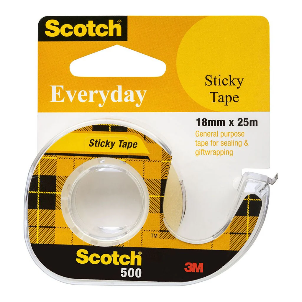 Scotch Everyday Tape 500 18mmx25m On Dispenser - Nail Gallerys