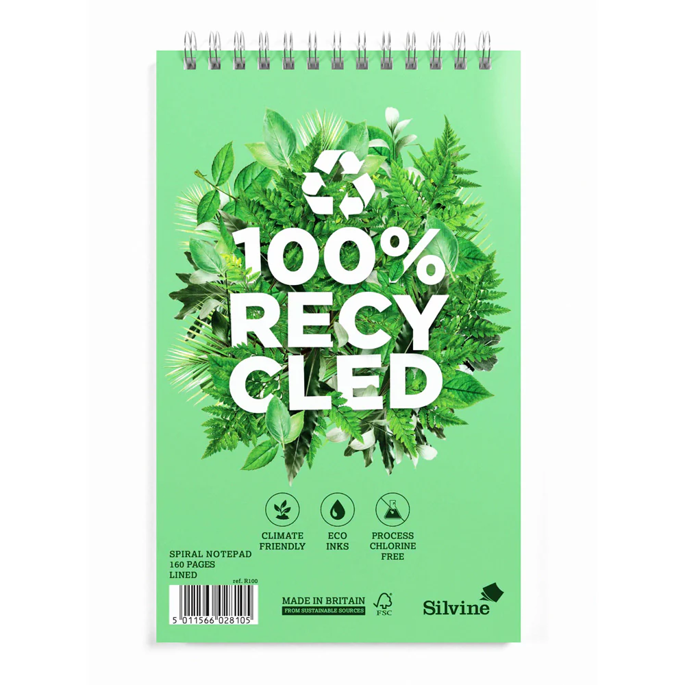 Silvine 100% Recycled 5x8