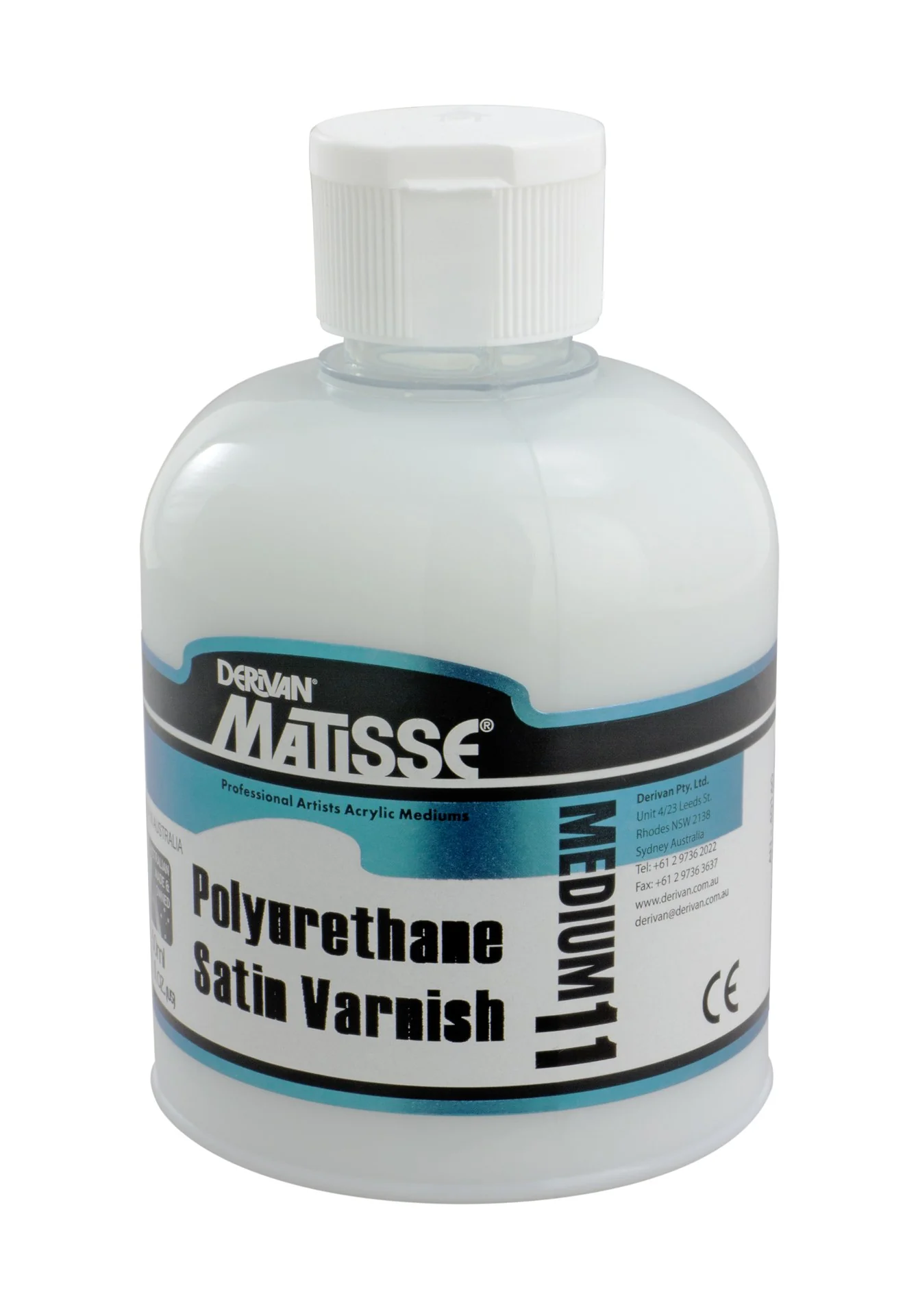 Derivan Matisse Mm11 250ml Poly U Satin Varnish - Nail Gallerys