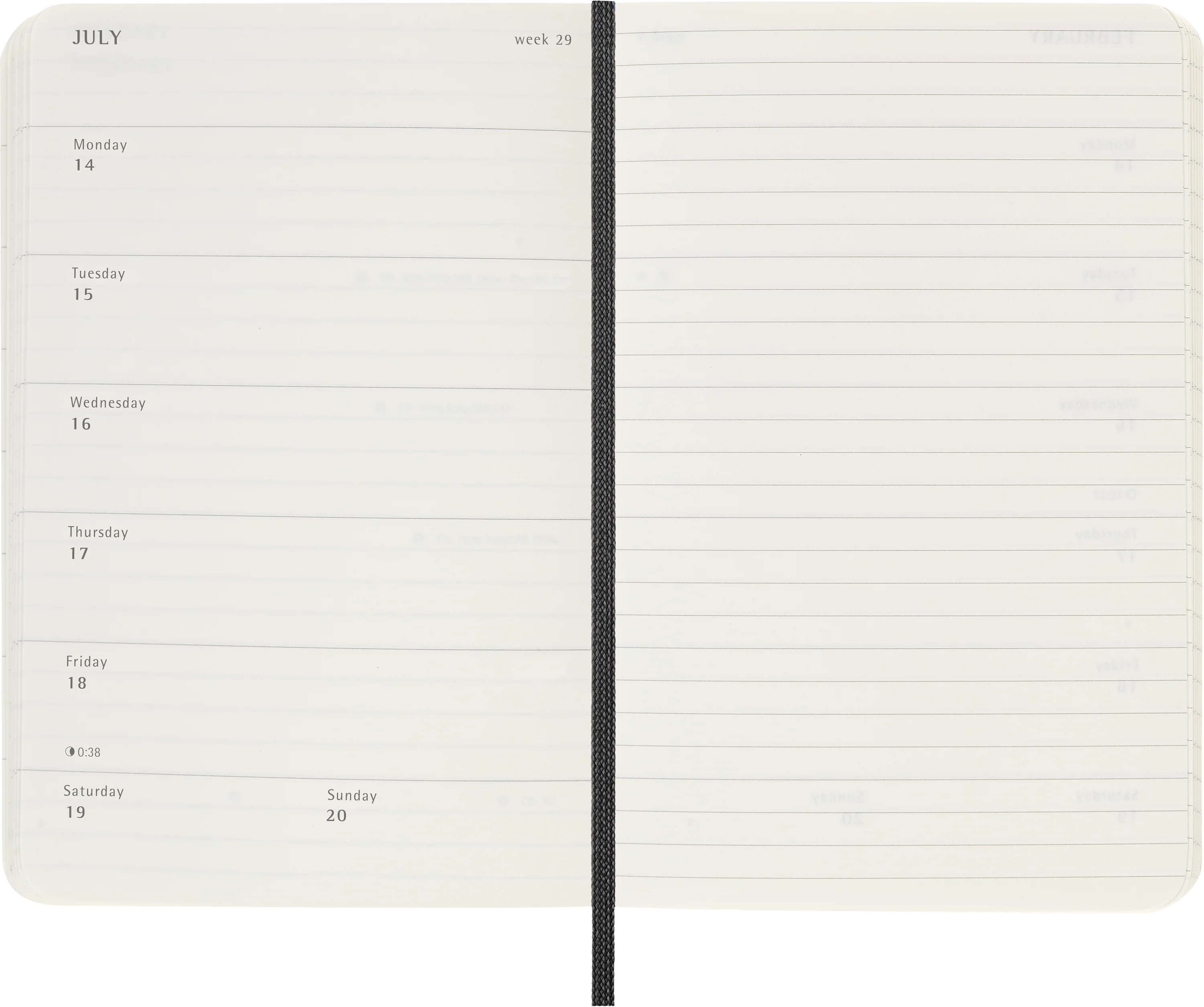 Moleskine 12 Month Weekly + Notes SC Pocket Diaries - Nail Gallerys