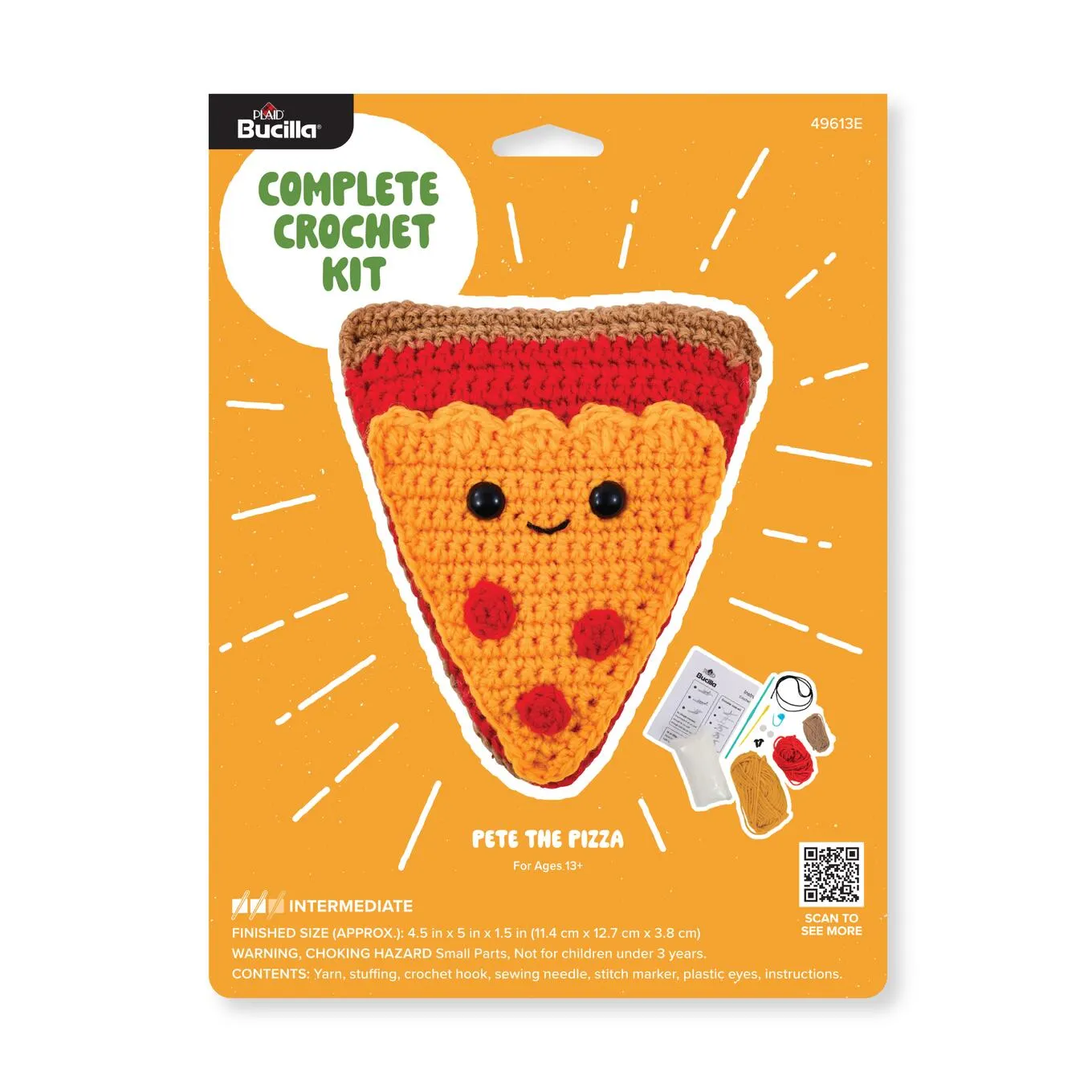 Bucilla Pete The Pizza Amigurumi Kit - Nail Gallerys