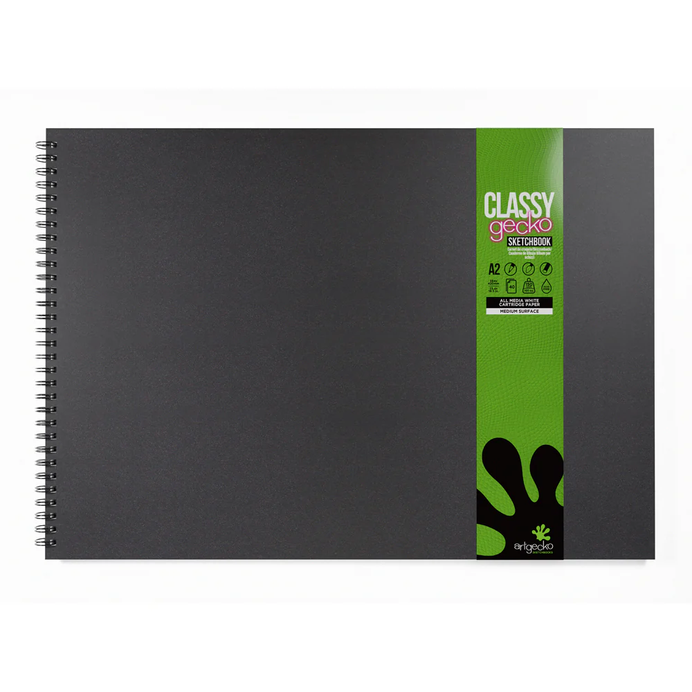 Artgecko Classy Landscape 80 Page 40 Sheet 150gsm White Sketchbooks - Nail Gallerys