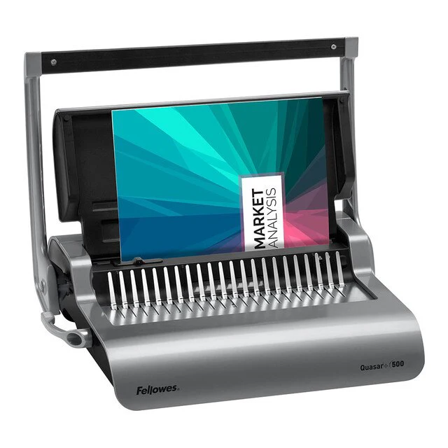 Fellowes Quasar+ 500 Plastic Comb Binding Machine - Nail Gallerys
