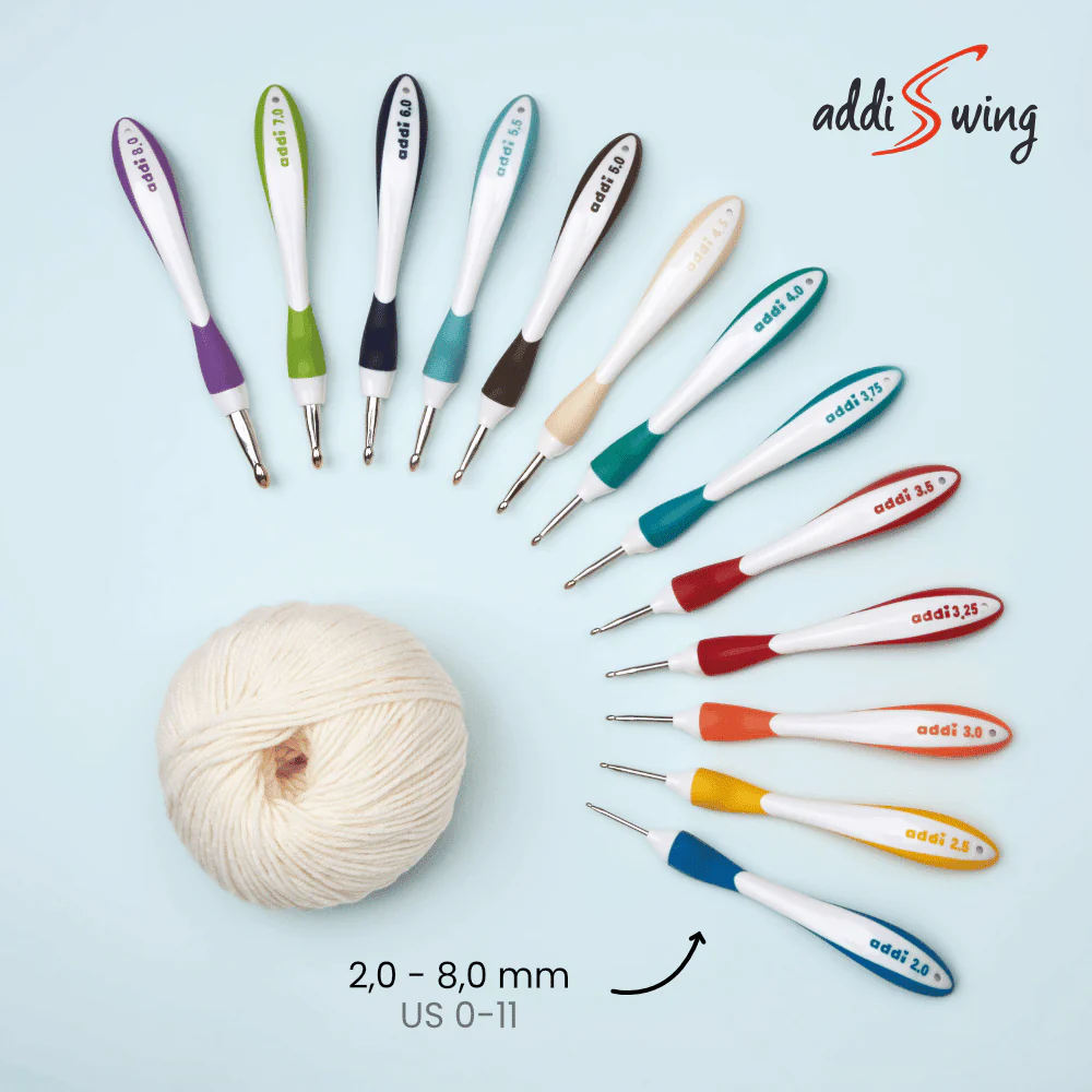 Addi Swing Crochet Hooks 16cm - Nail Gallerys