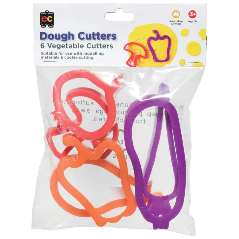 EC Vegetable Dough Cutters Set Of 6 - Nail Gallerys