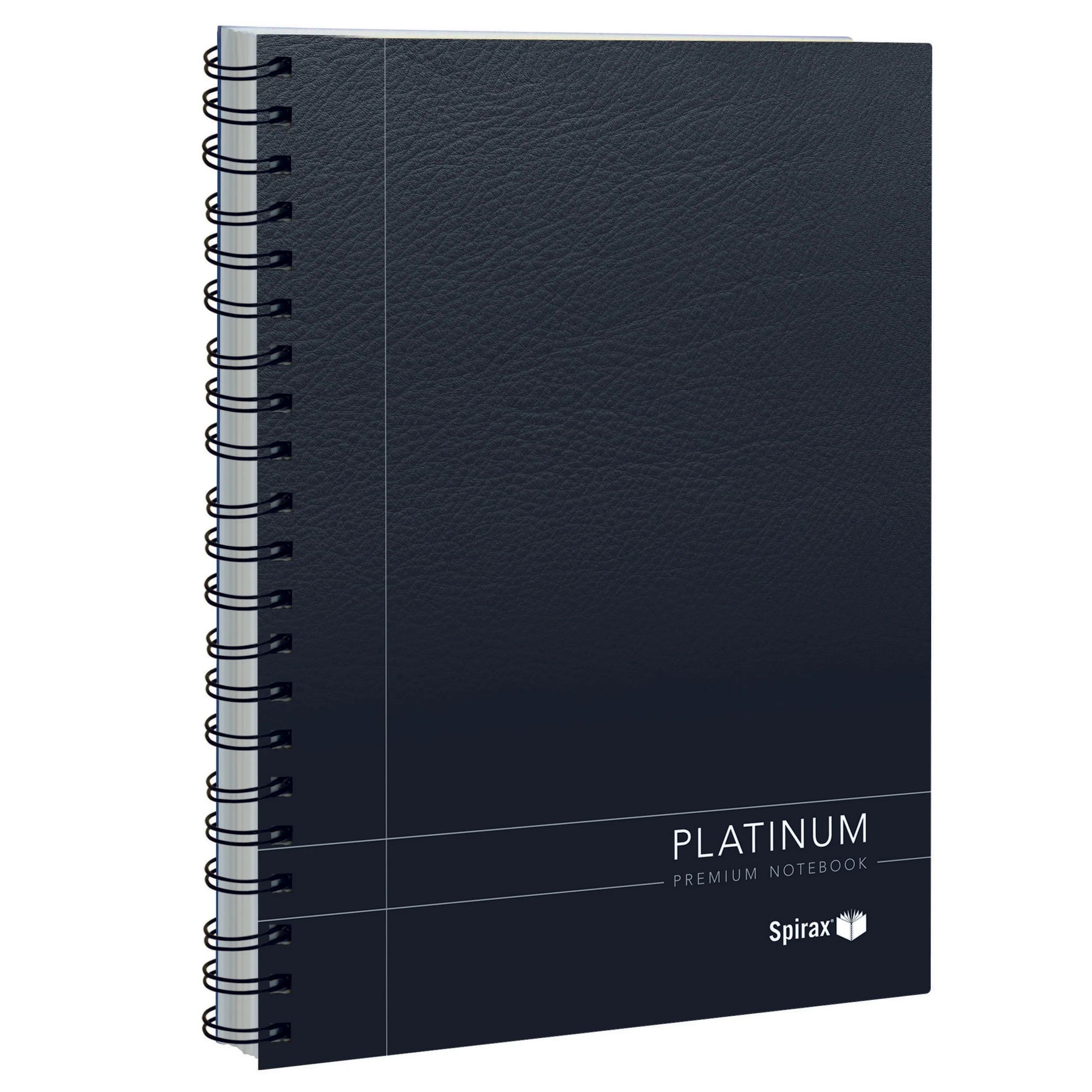 Spirax 401 Platinum Notebook A5 200 Page Black - Pack Of 5 - Nail Gallerys