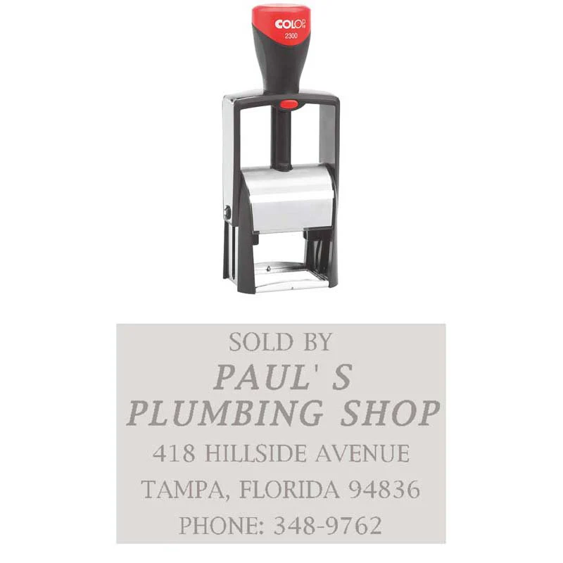 Colop Stamp 2300 Metal Frame 30x45mm - Nail Gallerys