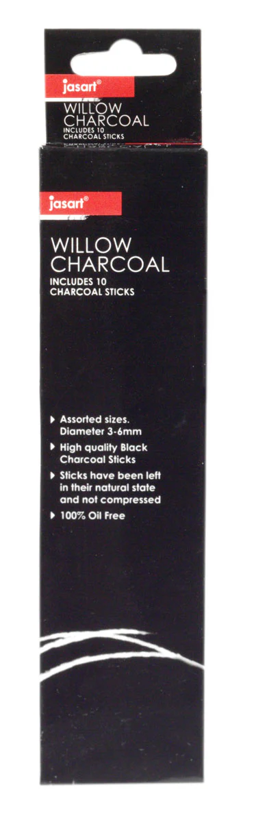 Jasart Willow Assorted Charcoal Pack Of 10 - Nail Gallerys