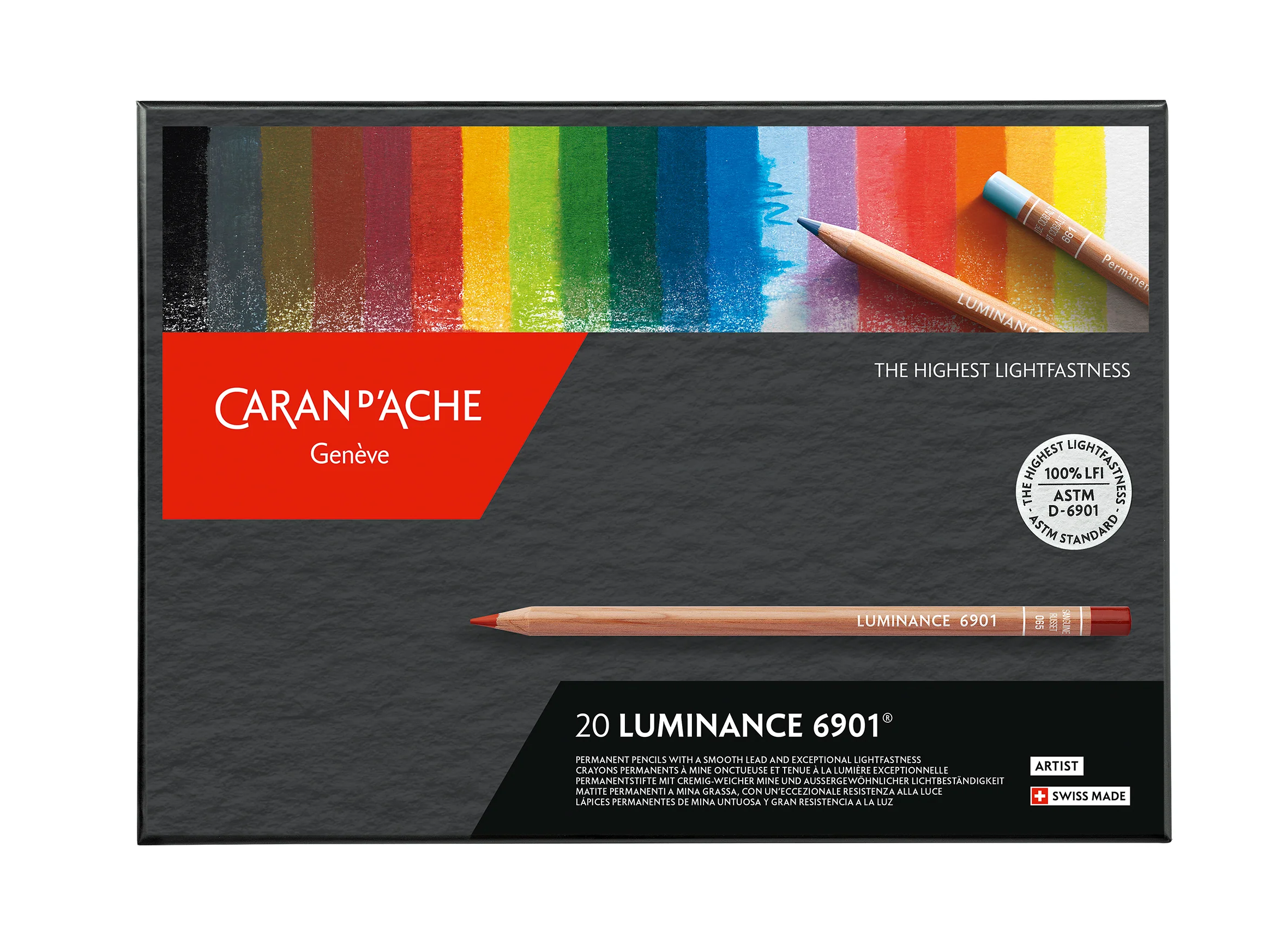 Caran D'ache Luminance 6901 Colouring Pencil Set of 20 - Nail Gallerys
