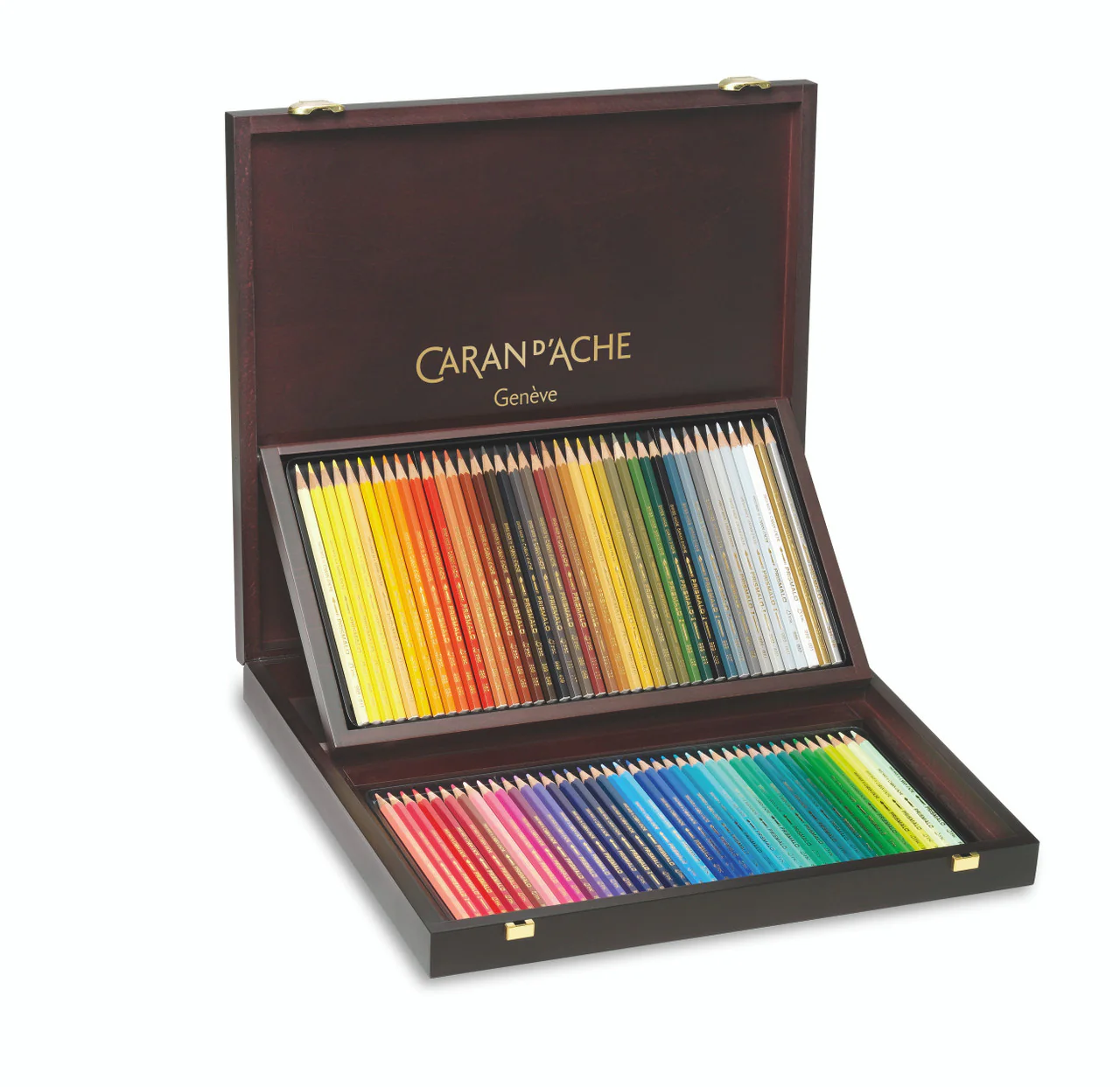 Caran d'Ache Prismalo Aquarelle Pencils Wooden Box Set of 80 - Nail Gallerys