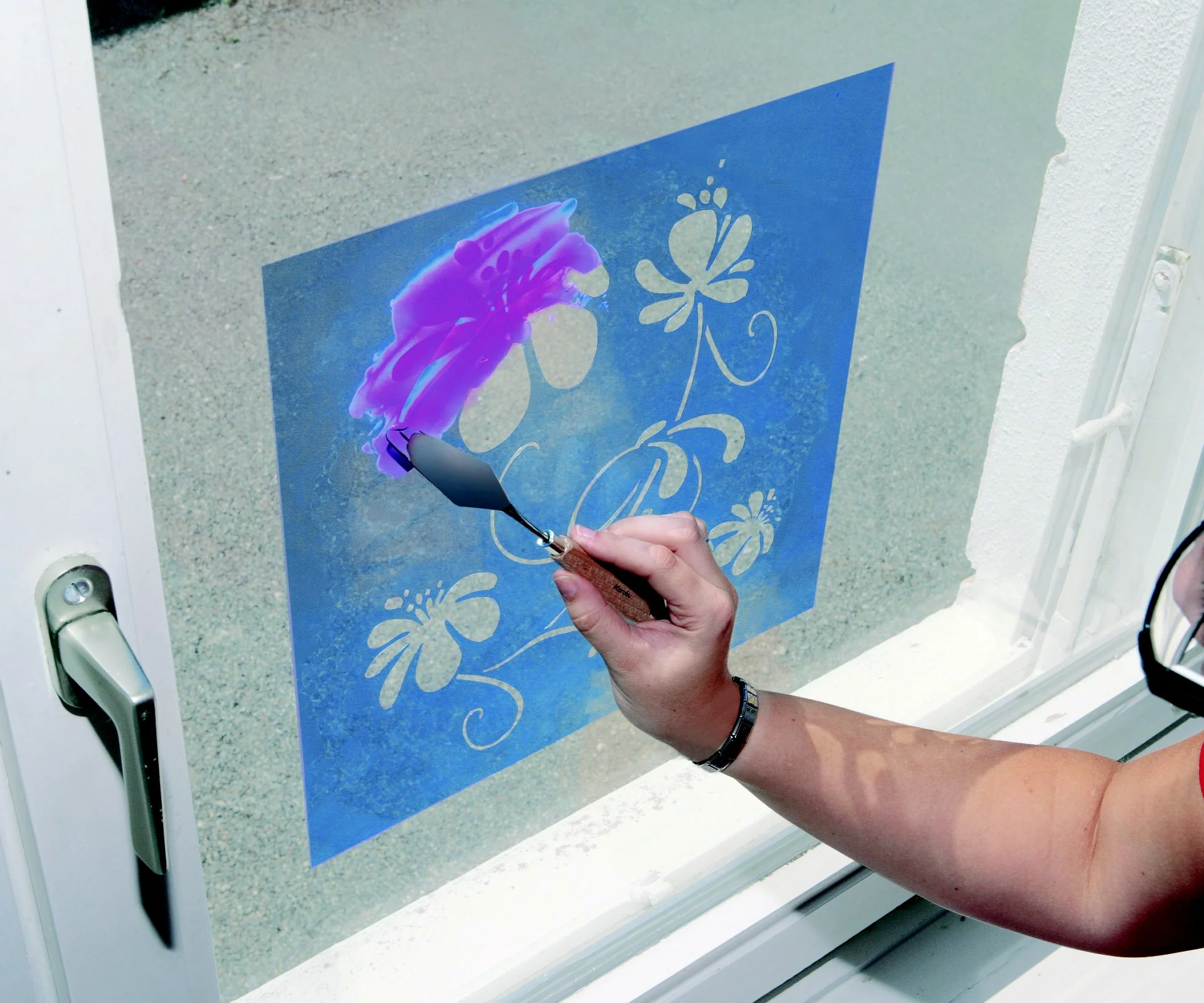 Marabu Stencil 10x33cm - Nail Gallerys