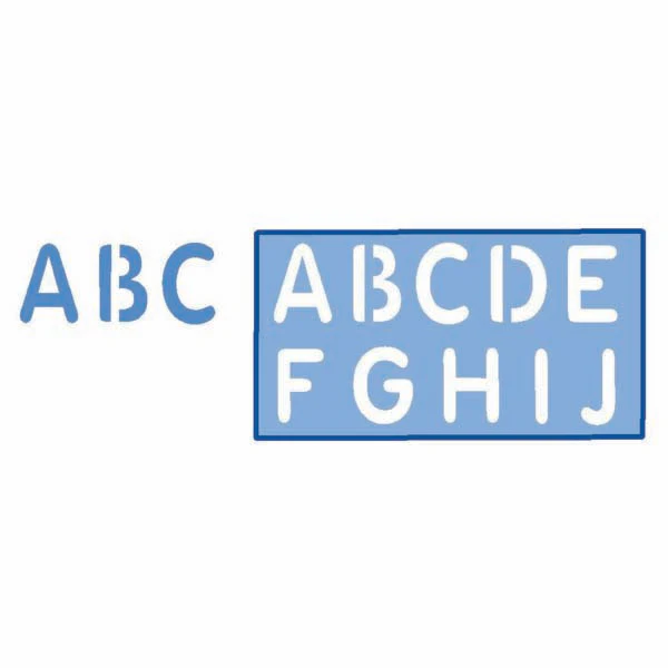 Helix Lettering Stencils Set 50mm - Nail Gallerys