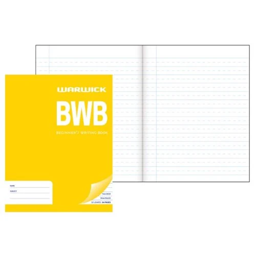Warwick Learn To Write Bwb 32 Leaf Dashed 7mm Ruled 14mm 230x180mm - Nail Gallerys