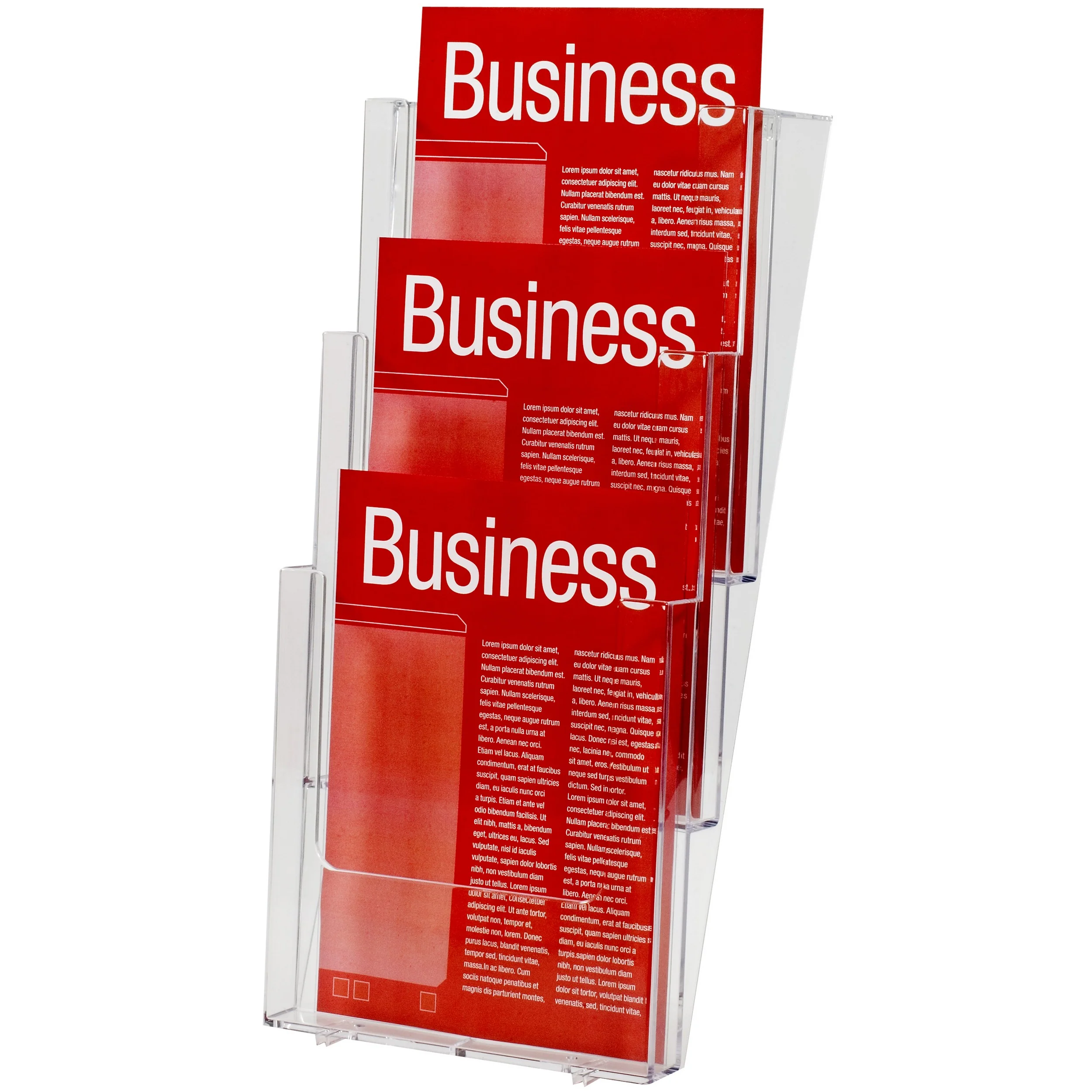 Esselte Brochure Holder Wall A4 3t-3 Comp - Nail Gallerys