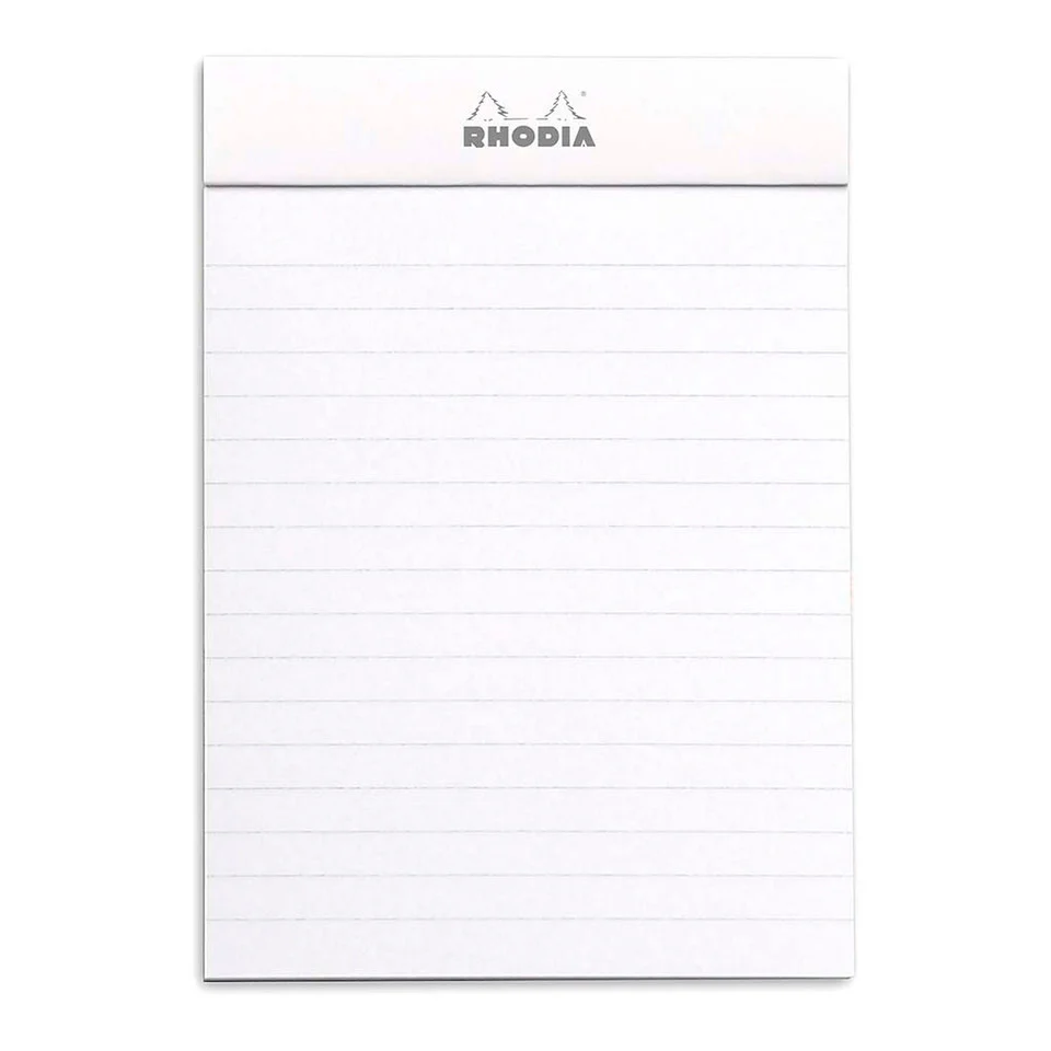Rhodia Bloc Pad Lined White - Nail Gallerys