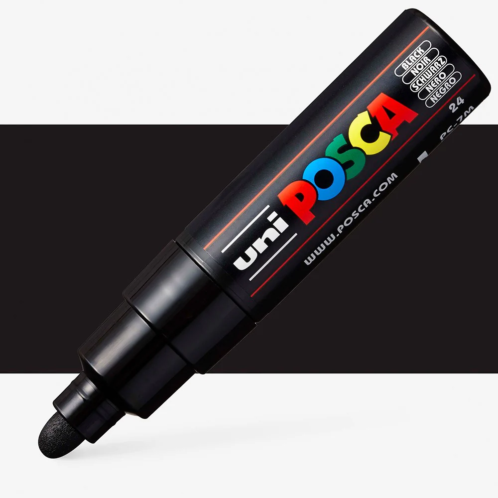 Uni Posca PC-7M 4.5-5.5mm Bold Bullet Tip Markers - Nail Gallerys