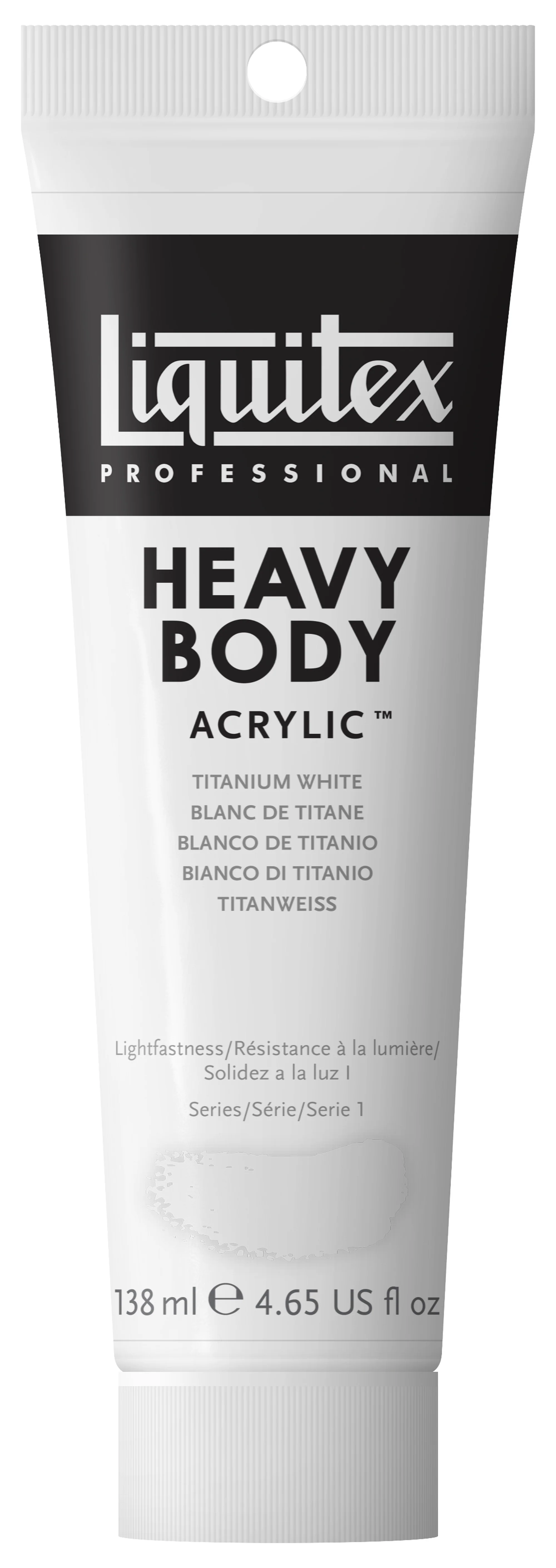 Liquitex Heavy Body Acrylic Paints Titanium White 138ml - Nail Gallerys