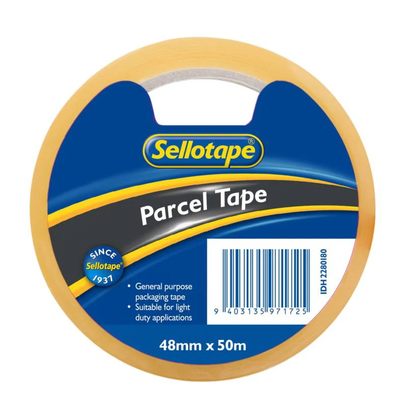 Sellotape Economy Parcel Tape 48mm X 50m Clear - Nail Gallerys