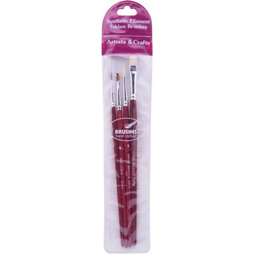 Das 26 V Brush Set Assorted - Pack Of 4 - Nail Gallerys