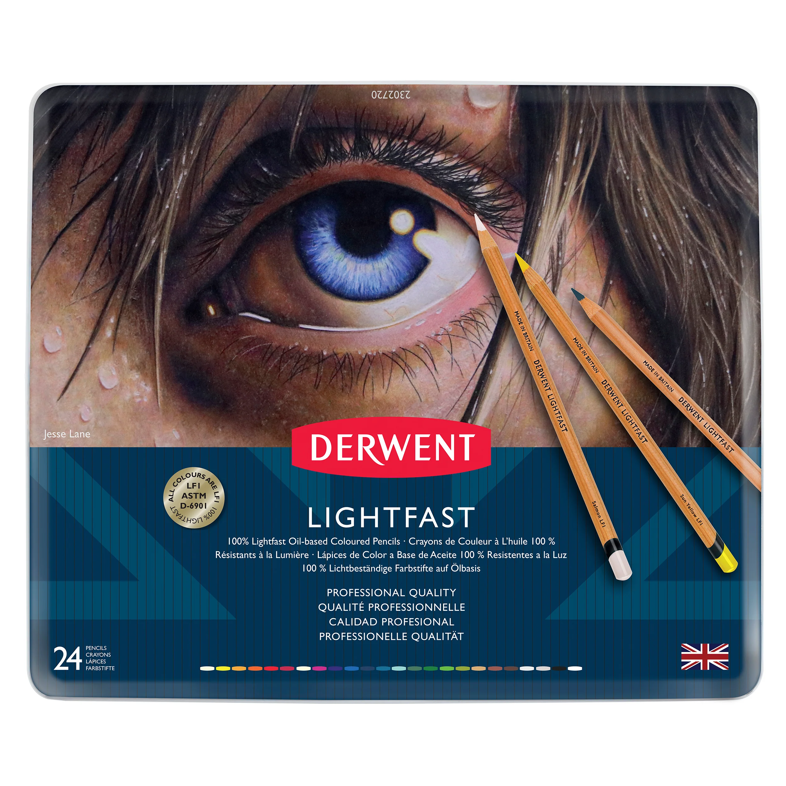 Derwent Lightfast Pencils Tin of 24 - Nail Gallerys