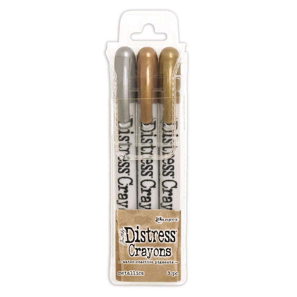 Ranger Distress Crayons Metallics Pack of 3 - Nail Gallerys