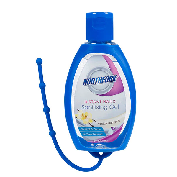 Northfork Hand Sanitising Gel 70ml With Silicone Case - Nail Gallerys